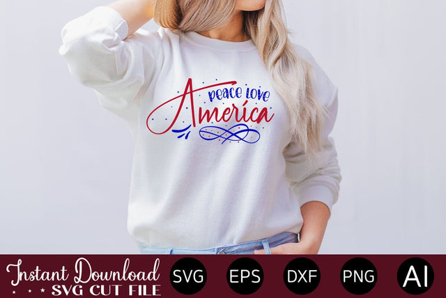 Peace Love America svg SVG designmaster24 