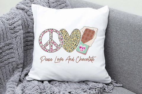 Peace Love and Chocolate Sublimation Sublimation Jagonath Roy 