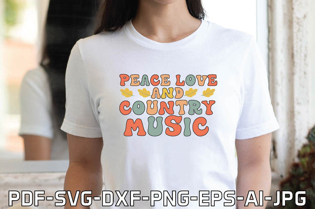 peace love and country music SVG farhad farhad 