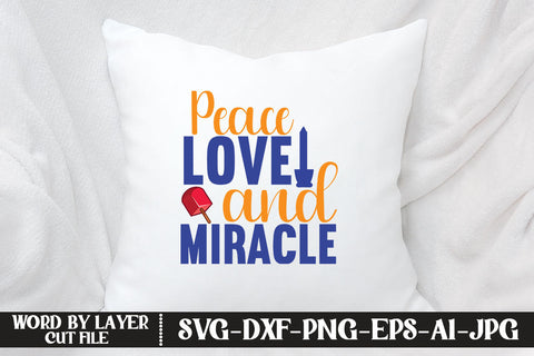 Peace Love And Miracle SVG CUT FILE SVG MStudio 