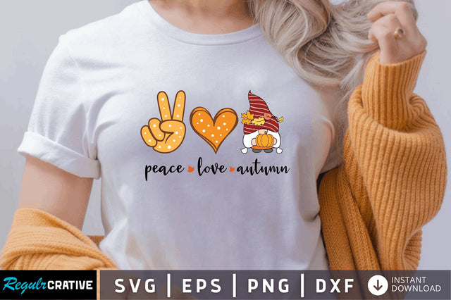 Peace love autumn SVG SVG Regulrcrative 