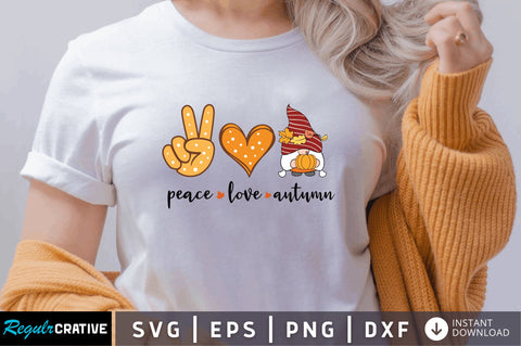 Peace love autumn SVG SVG Regulrcrative 