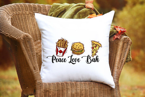 Peace Love Bake Sublimation Sublimation Rupkotha 