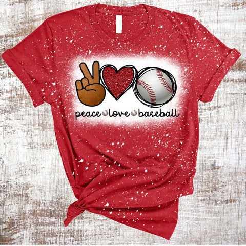 Peace Love Baseball BUNDLE Sublimation Waterslide PNG Sublimation Sweet Tees 
