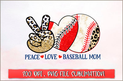 Peace love baseball mom Sublimation SVG Shetara Begum 