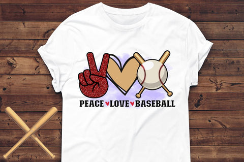 Peace love baseball Sublimation PNG, Baseball Sublimation Design Sublimation Regulrcrative 