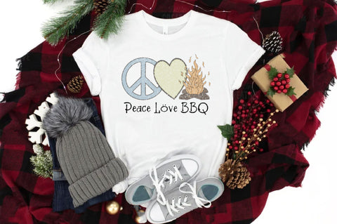 Peace Love BBQ Sublimation Sublimation Jagonath Roy 