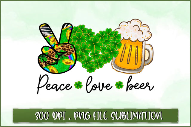 Peace love beer Sublimation SVG Shetara Begum 