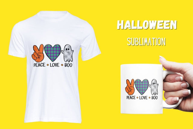 Peace Love Boo Sublimation Sublimation SvgOcean 
