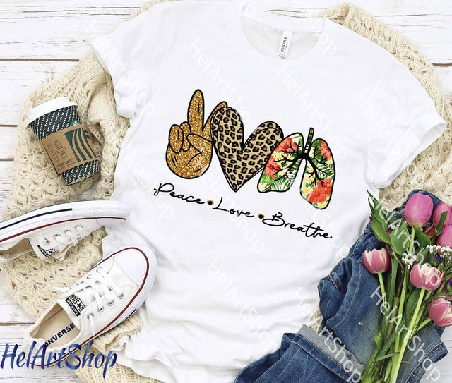 Peace Love Breathe PNG Sublimation Sublimation _HelArtShop_ 