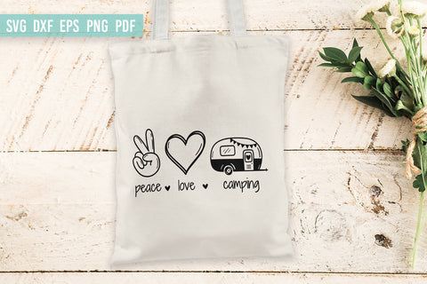 Peace Love Camping | Camping SVG | Camper SVG SVG Irina Ostapenko 