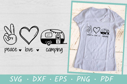 Peace Love Camping | Camping SVG | Camper SVG SVG Irina Ostapenko 