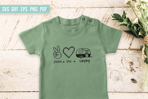 Peace Love Camping | Camping SVG | Camper SVG SVG Irina Ostapenko 