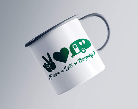 Peace Love Camping, camping svg, happy camper svg, camper svg, adventure svg, summer svg, Peace Love svg SVG CutLeafSvg 