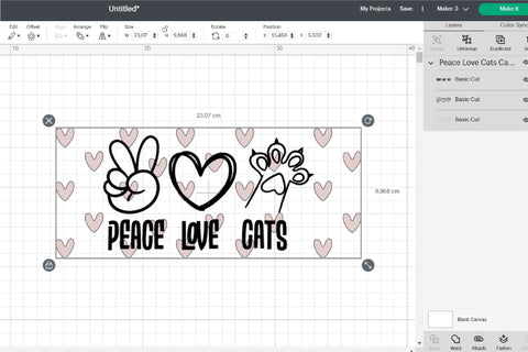 Peace Love Cats Libbey Can Glass Wrap SVG Cat Paw Beer Wrap SVG OrangeBrushStudio 