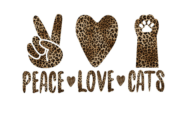 peace love cats Sublimation design SVG shah alam 