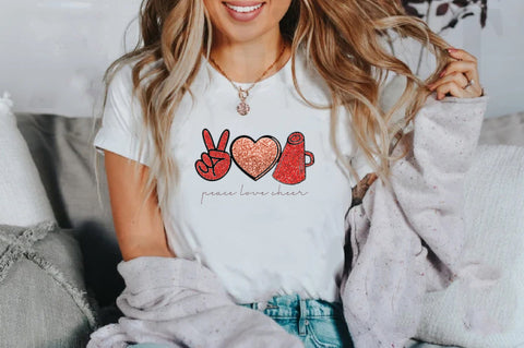 Peace Love Cheer Sublimation Sublimation Jagonath Roy 