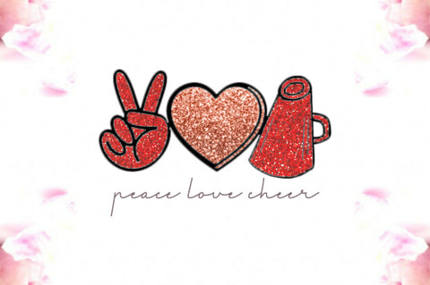 Peace Love Cheer Sublimation Sublimation Jagonath Roy 