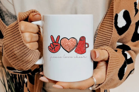 Peace Love Cheer Sublimation Sublimation Jagonath Roy 