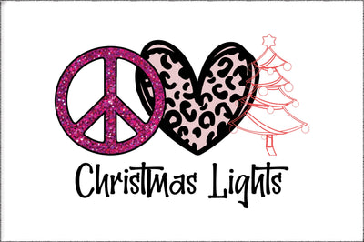 Peace Love Christmas Lights Sublimation Sublimation Jagonath Roy 