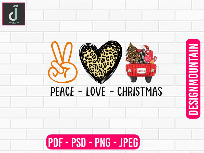 Peace love Christmas png design, Christmas Bundle Png, Merry Christmas Png, Christmas Png Sublimation Alihossainbd 