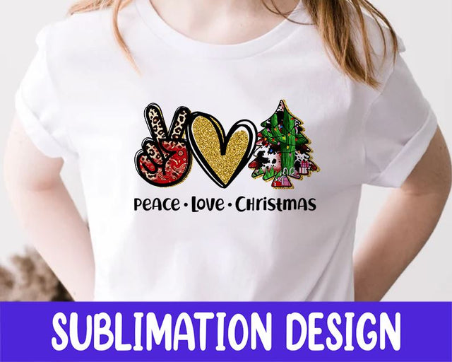 Peace Love Christmas Png Sublimation Design, Peace Love Christmas Png, Love Christmas Png, Peace Christmas Png, Xmas Png, Instant Download Sublimation iStyleDesign 