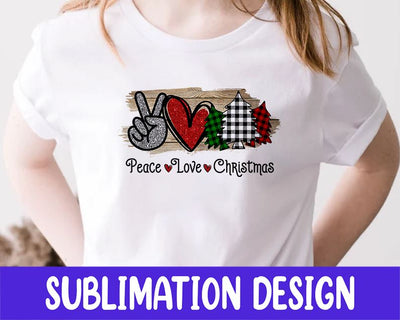 Peace Love Christmas Png Sublimation Designs Downloads Sublimation iStyleDesign 