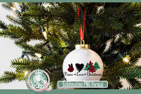 Peace Love Christmas Sublimation Sublimation QueenBrat Digital Designs 