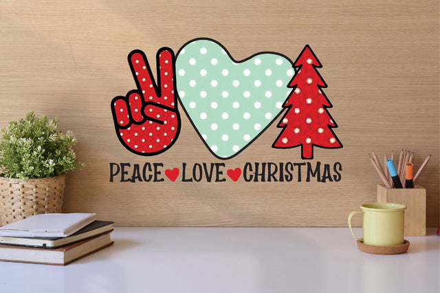 peace love christmas sublimation Sublimation SVGista 