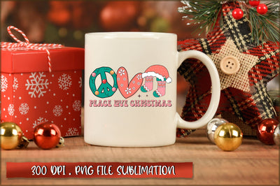 Peace love christmas Sublimation SVG Shetara Begum 