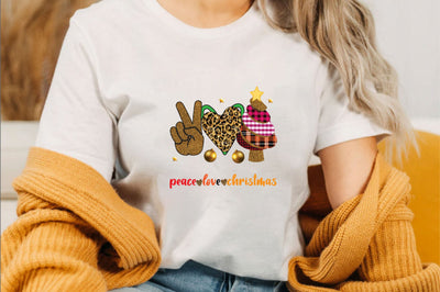 peace love christmas Sublimation SVGArt 