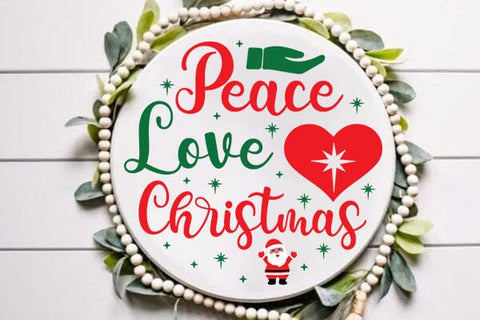 Peace Love Christmas SVG Angelina750 