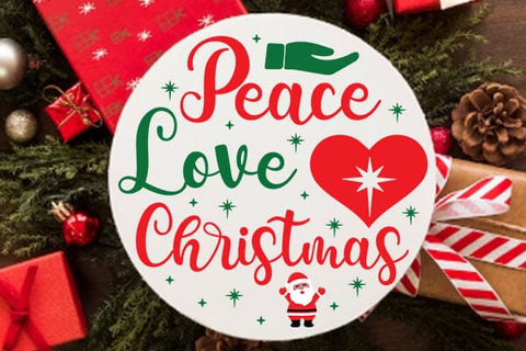 Peace Love Christmas SVG Angelina750 