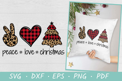Peace Love Christmas SVG | Christmas SVG SVG Irina Ostapenko 