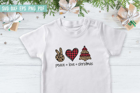 Peace Love Christmas SVG | Christmas SVG SVG Irina Ostapenko 