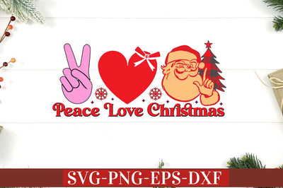 Peace love christmas SVG SVG DESIGNISTIC 
