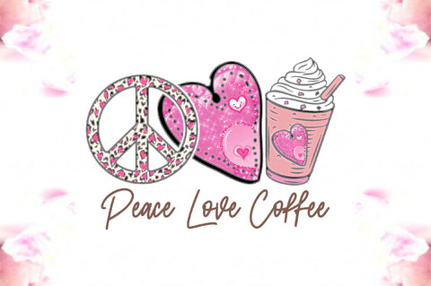 Peace Love Coffee Sublimation Sublimation Jagonath Roy 