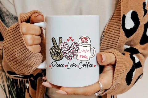 Peace Love Coffee Sublimation Sublimation Jagonath Roy 