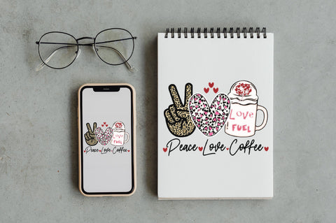 Peace Love Coffee Sublimation Sublimation Jagonath Roy 