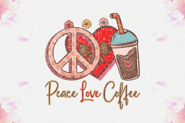 Peace Love Coffee Sublimation Sublimation Jagonath Roy 