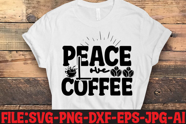 Peace Love Coffee SVG MStudio 