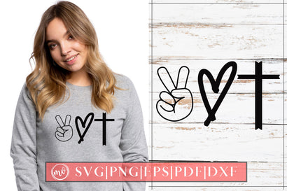 Peace Love Cross SVG Design SVG MockupSvgVenue 