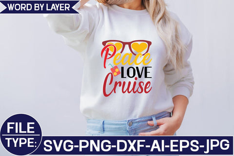 Peace Love Cruise SVG Cut File SVG Studio Innate 