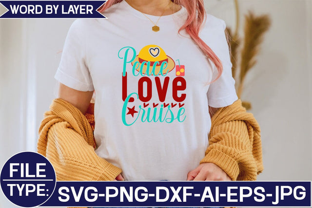 Peace Love Cruise SVG Cut File SVG Studio Innate 