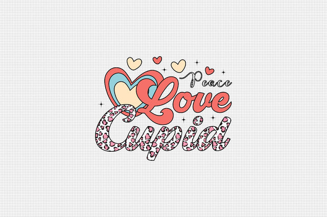 Peace Love Cupid Sublimation SVGArt 