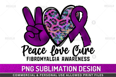 Peace love cure SVG Sublimation Regulrcrative 