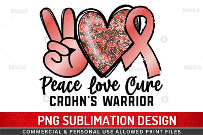 Peace love cure SVG Sublimation Regulrcrative 