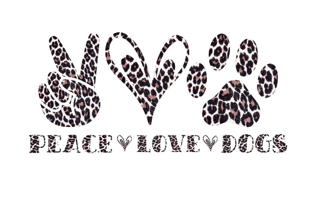 Peace Love Dogs Sublimation design SVG shah alam 