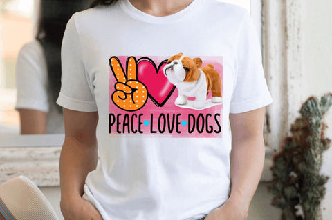 Peace love dogs Sublimation PNG Sublimation Regulrcrative 