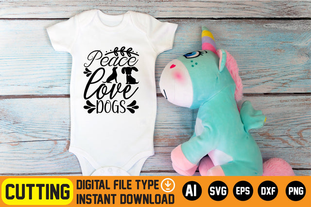 Peace Love Dogs SVG CraftlabSvg29 